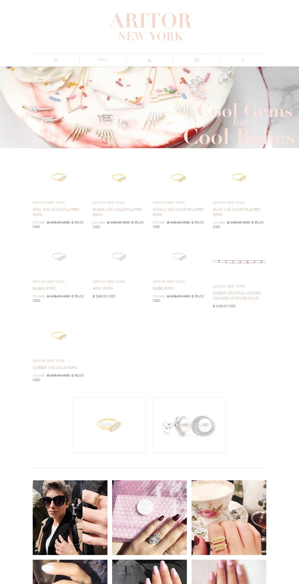 aritornewyork.com shopify website screenshot