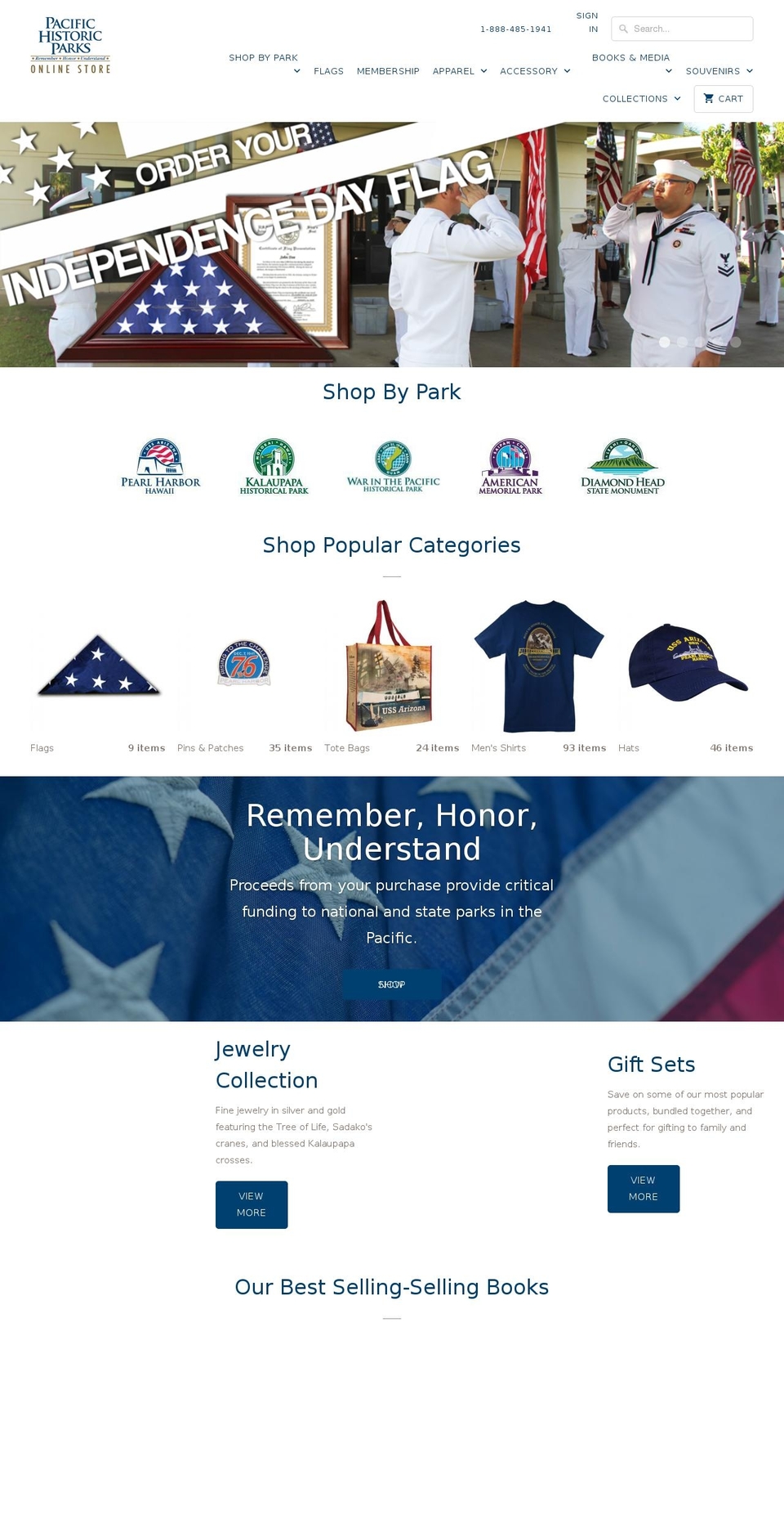 arizonamemorialbookstore.org shopify website screenshot