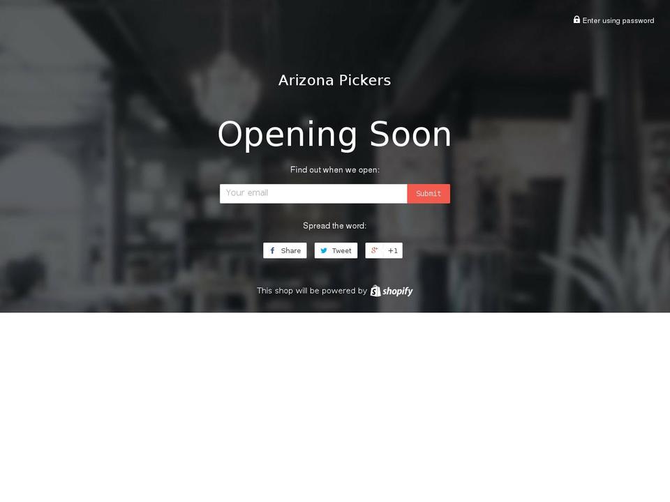 arizonapickers.org shopify website screenshot