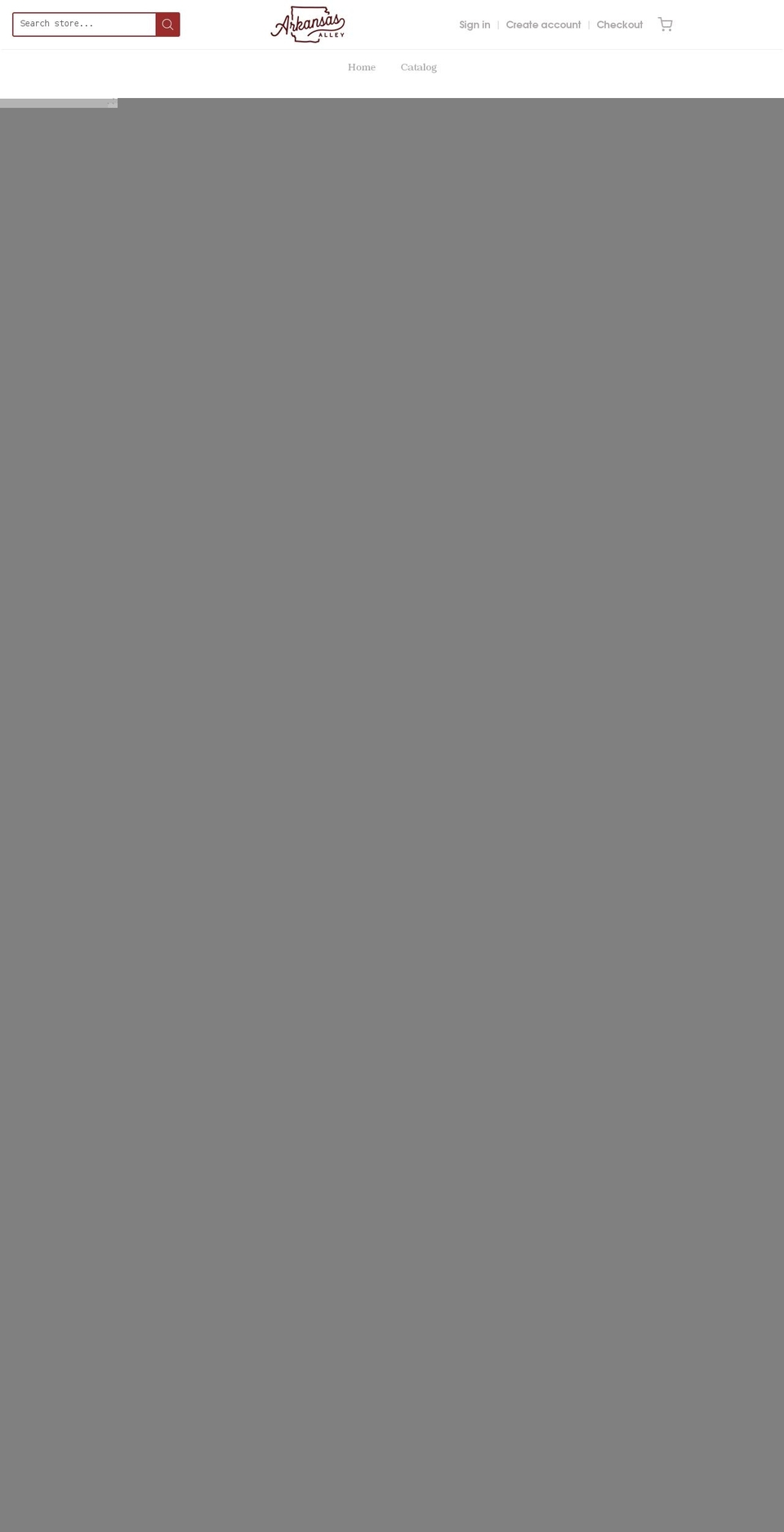 arkansasalley.com shopify website screenshot
