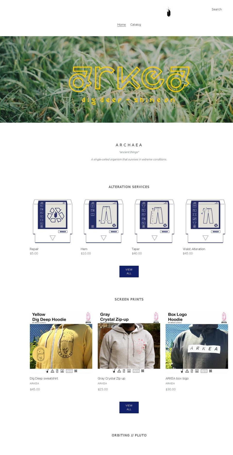 arkea.shop shopify website screenshot