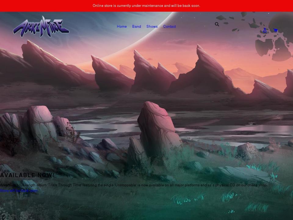 arkenfire.com shopify website screenshot
