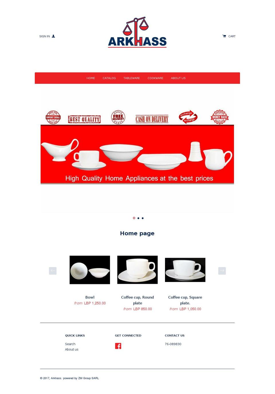 arkhass.com shopify website screenshot