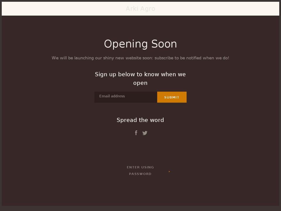 arkifoods.com shopify website screenshot