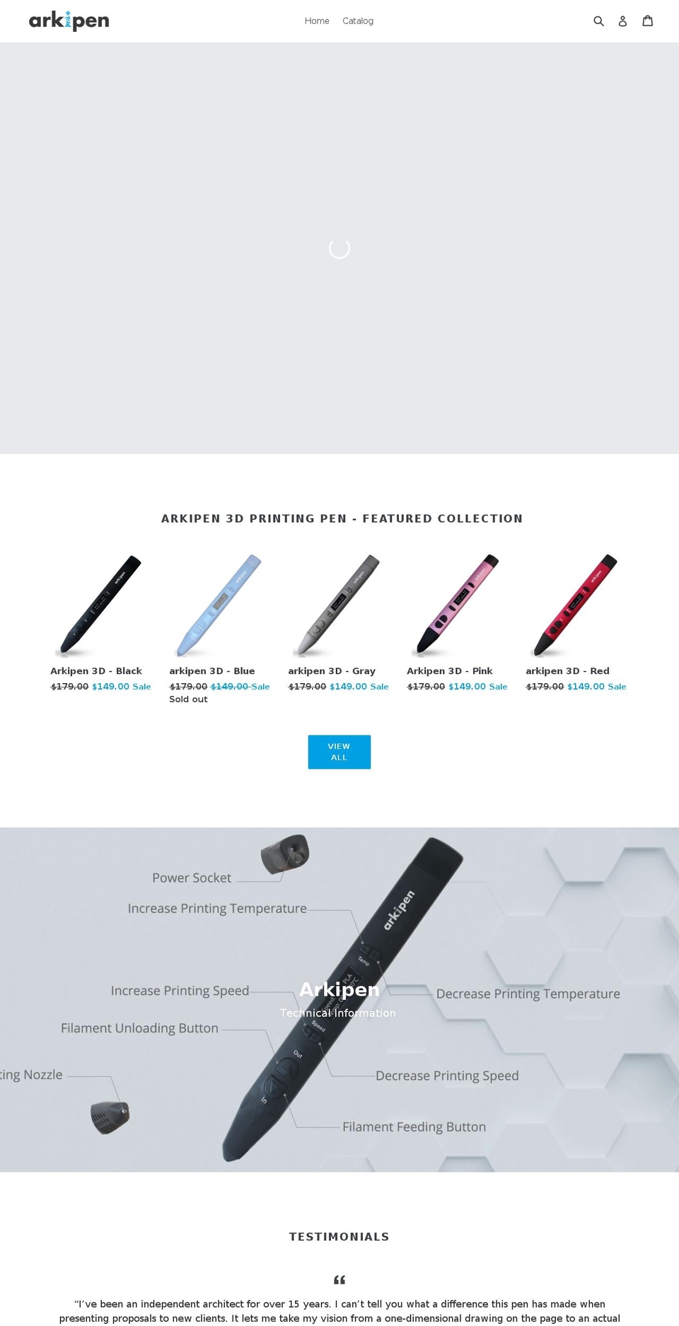 arkipen.com — Shopify storefront screenshot