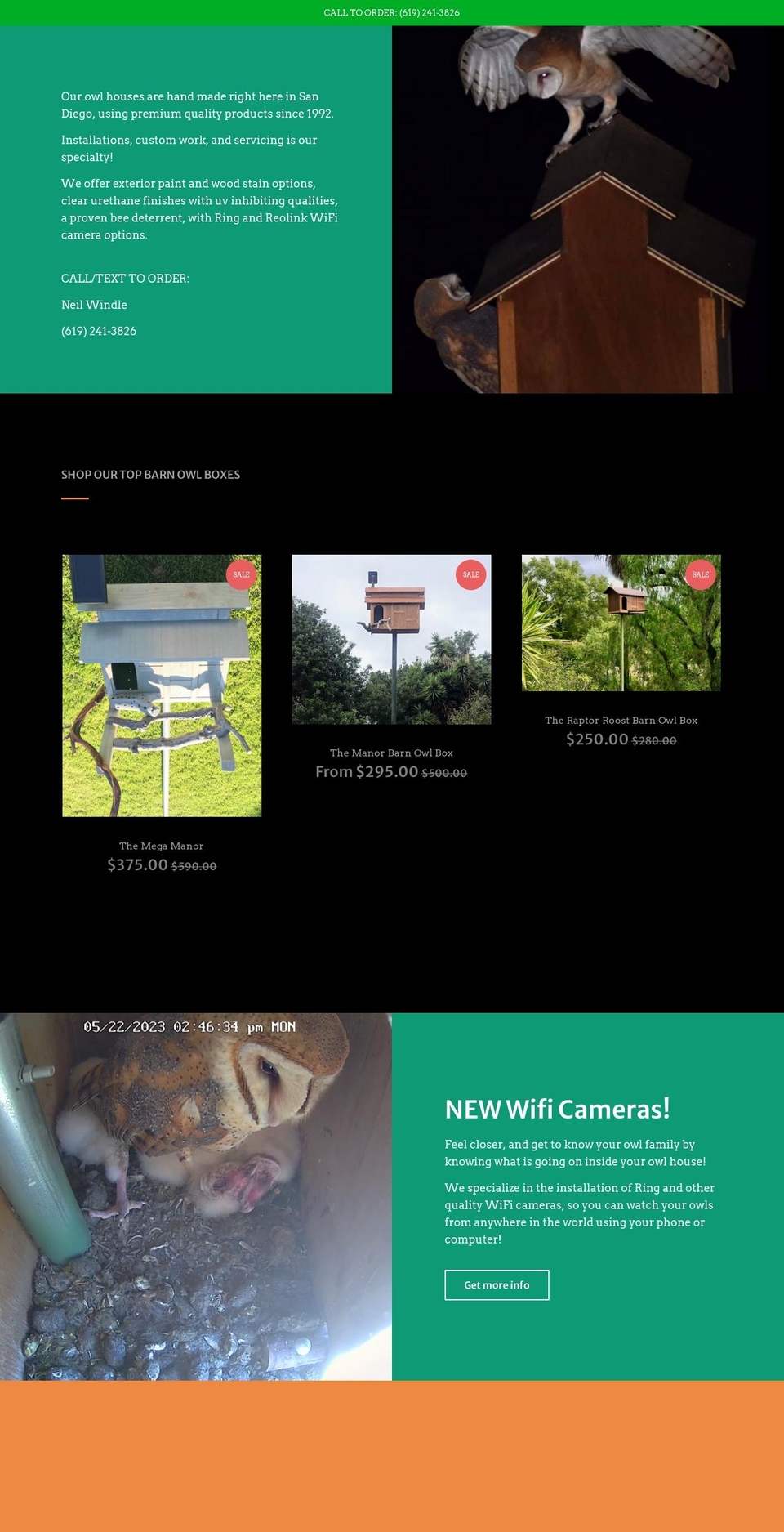 arkowlboxes.com — Shopify storefront screenshot