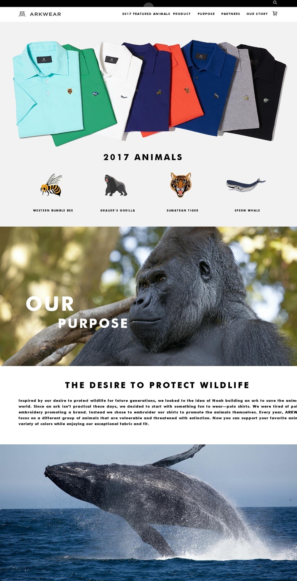 arkwear.com shopify website screenshot