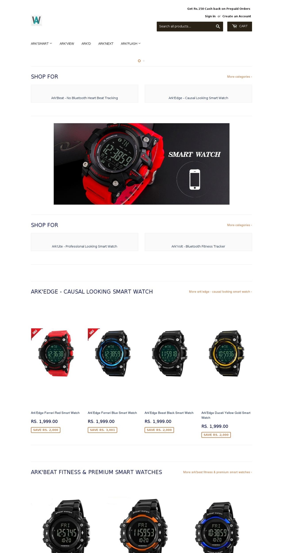 arkwrist.com shopify website screenshot