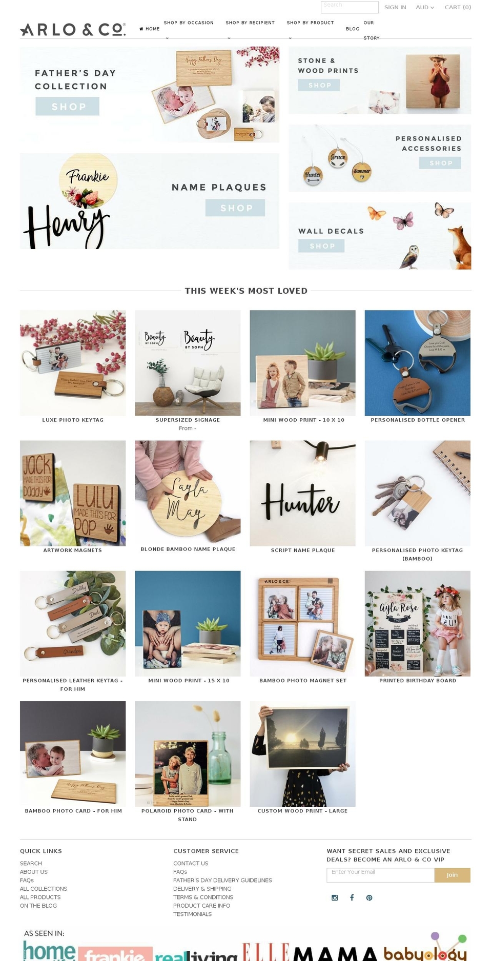 arloandco.com — Shopify storefront screenshot