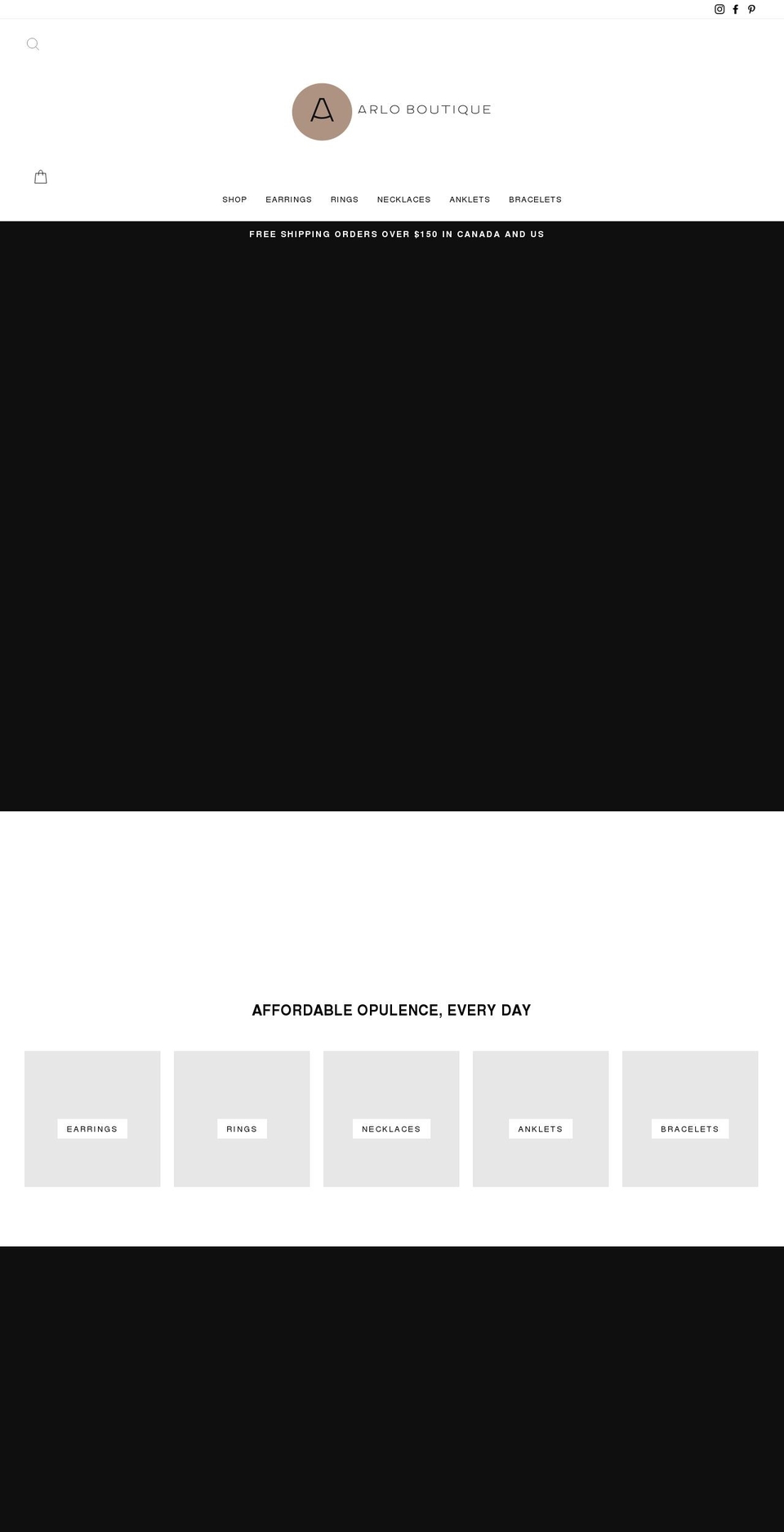 arloboutique.com shopify website screenshot