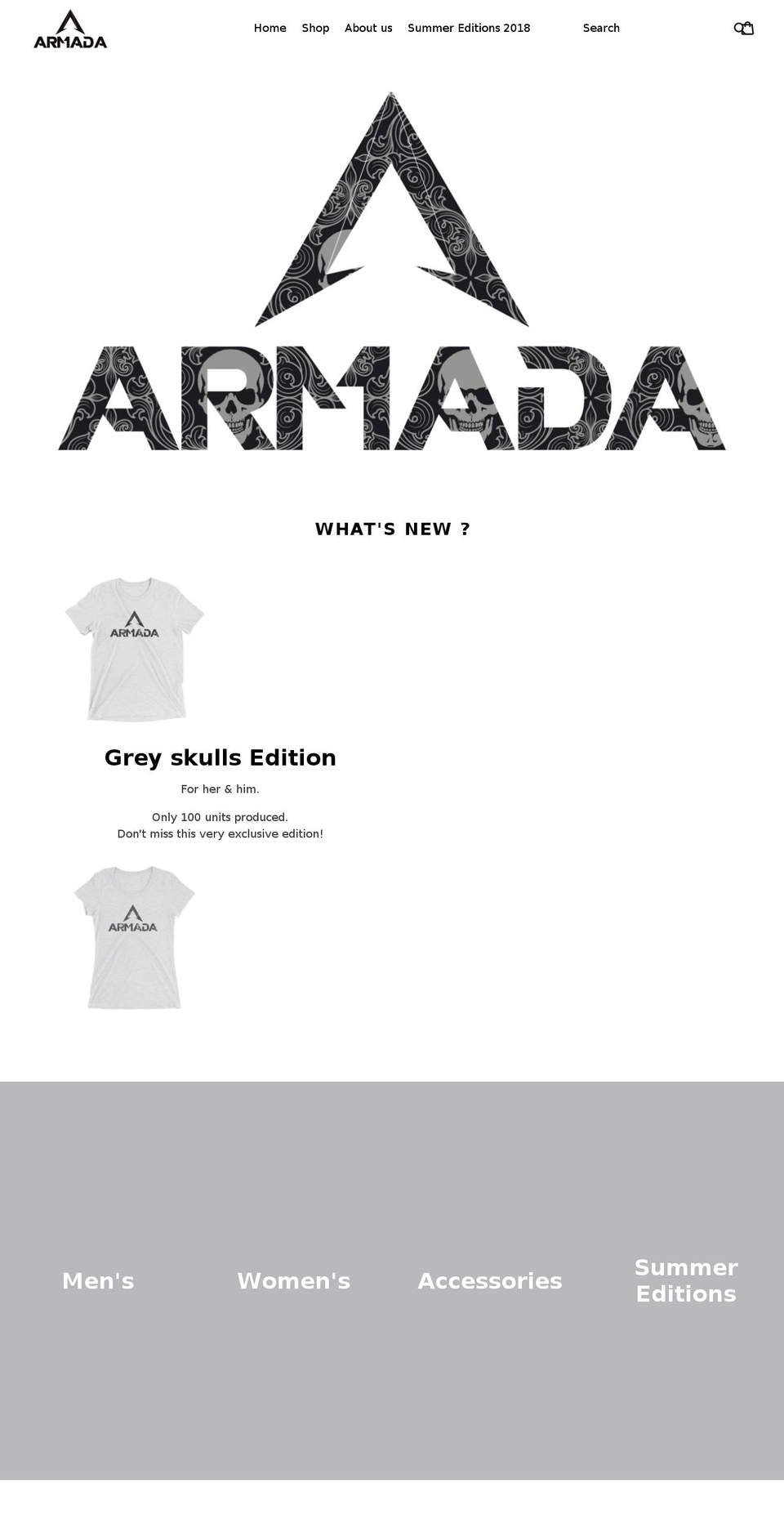 armadafit.com — Shopify storefront screenshot