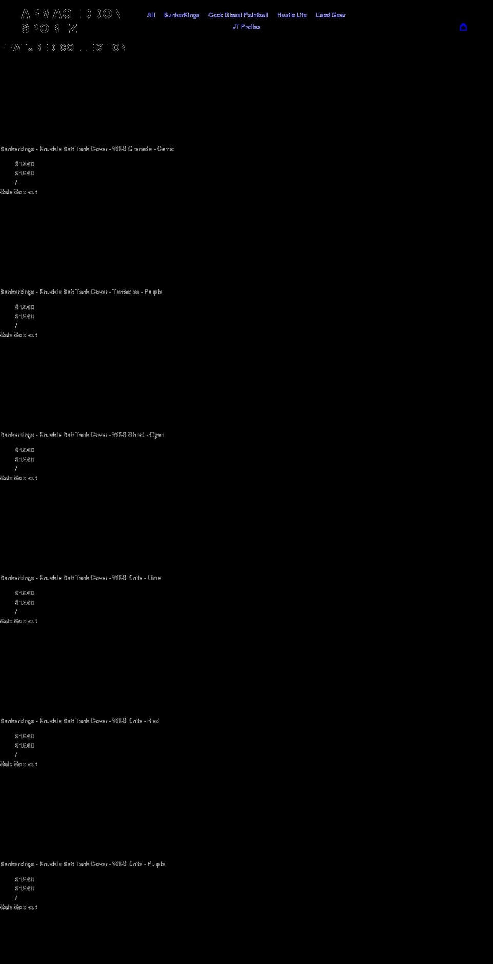 armageddonsportz.com shopify website screenshot