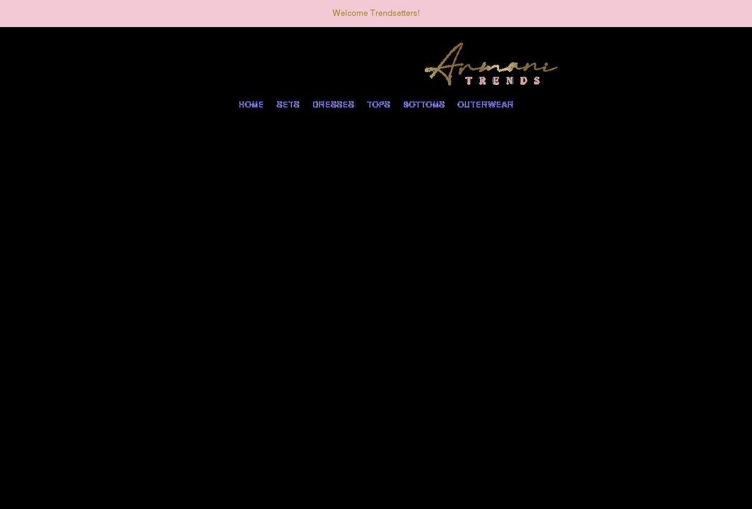 armanitrends.com shopify website screenshot