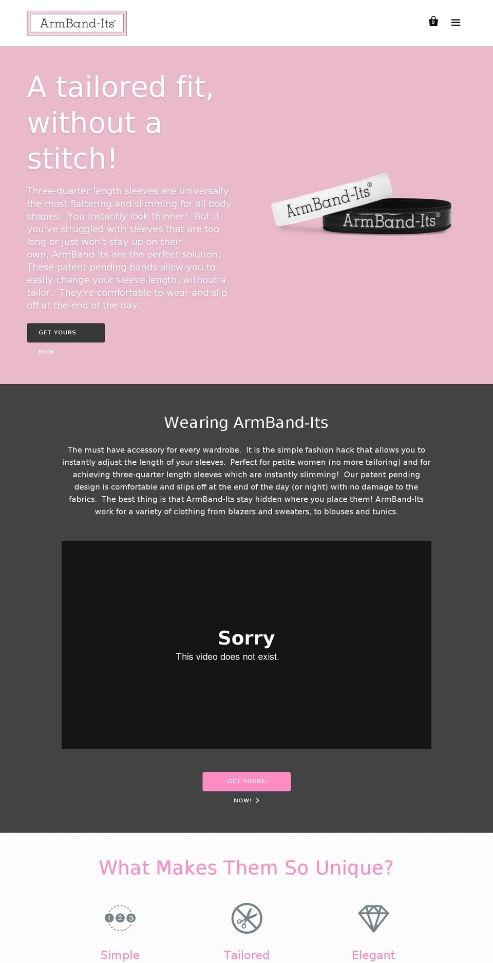 armband-its.com shopify website screenshot