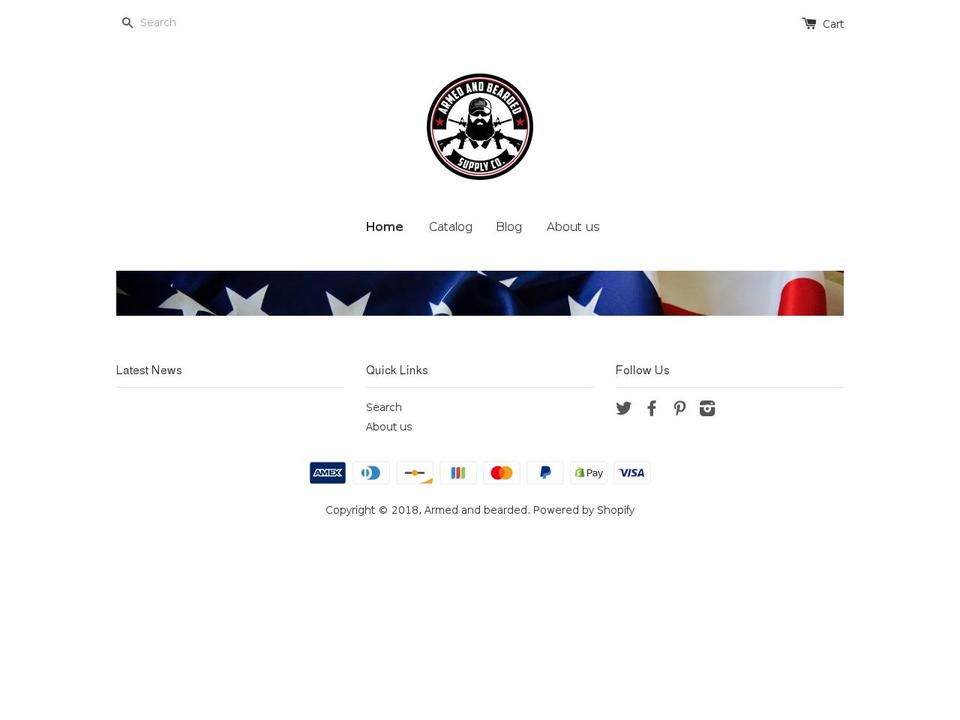armed-and-bearded.com — Shopify storefront screenshot
