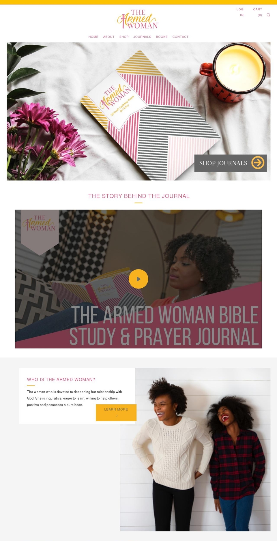 armed-woman.com shopify website screenshot