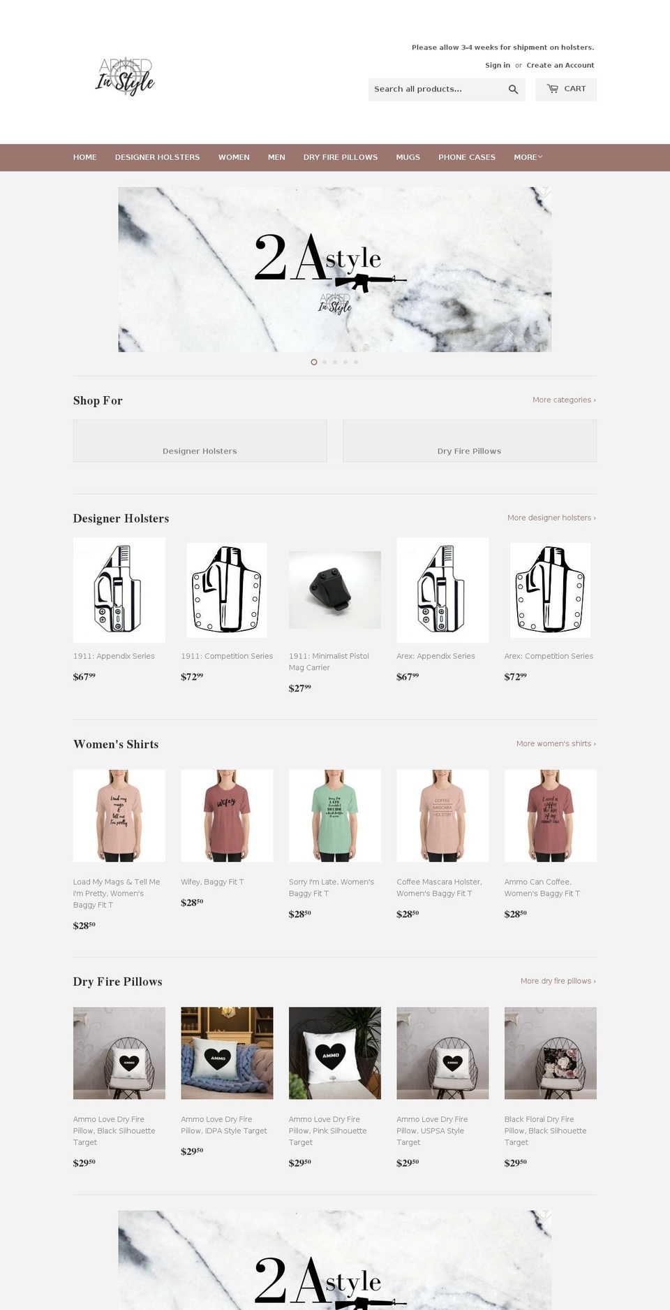 armedinstyle.com shopify website screenshot