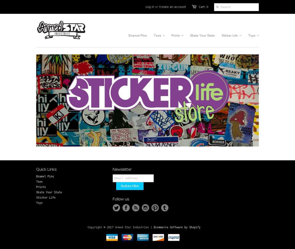 armedstar.com shopify website screenshot