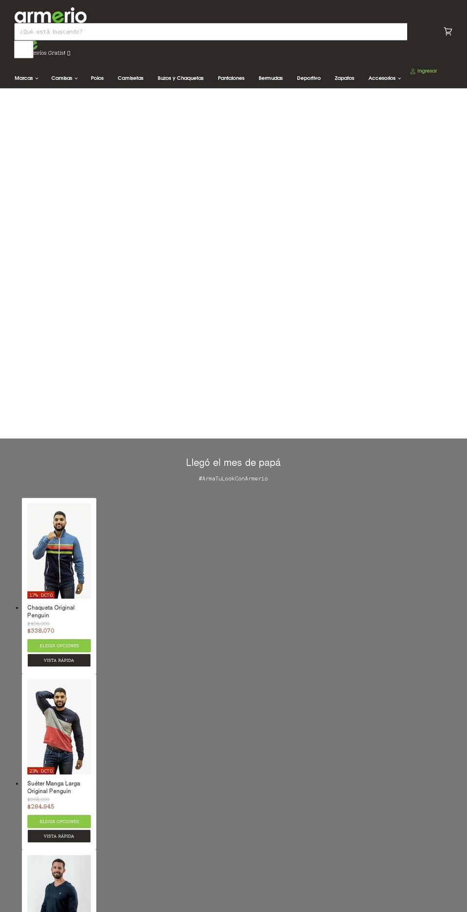 JD Works Shopify theme site example armerio.com