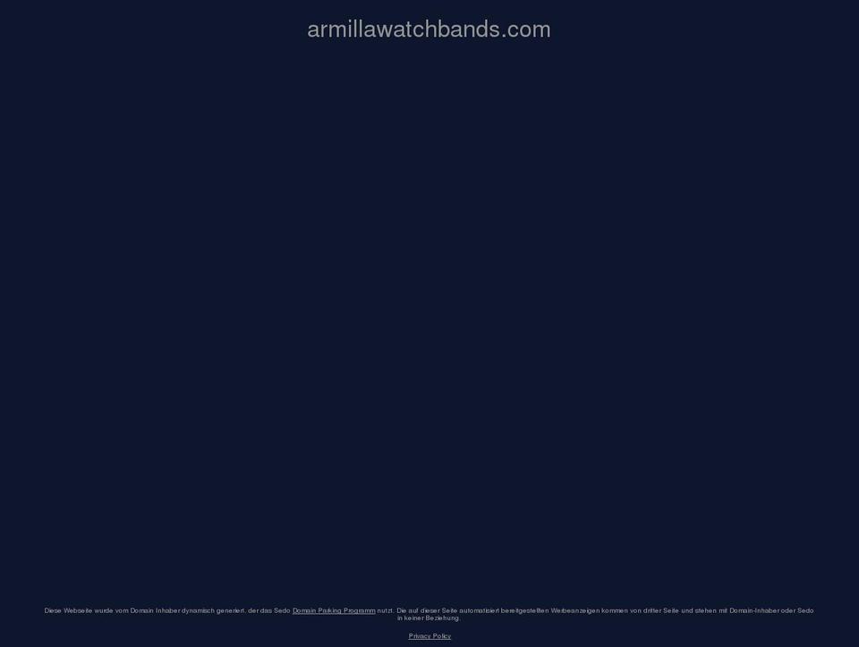 armillawatchbands.com — Shopify storefront screenshot