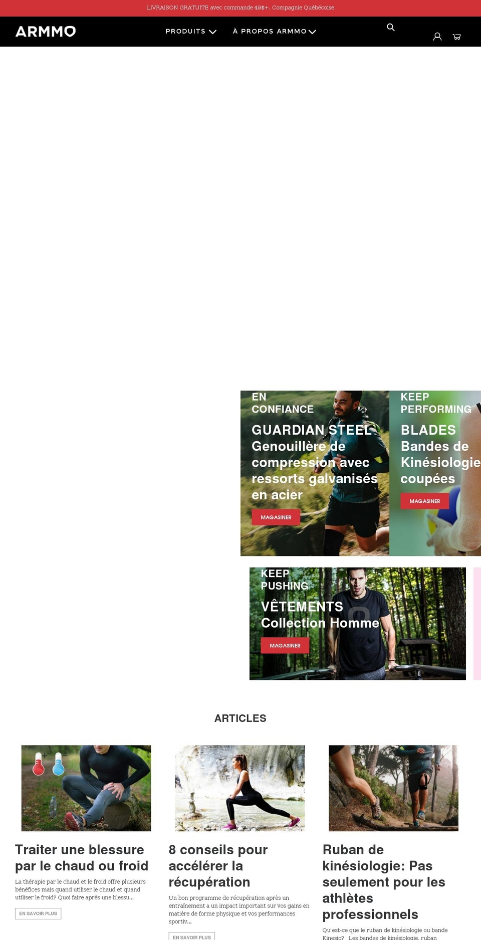 armmo.ca shopify website screenshot