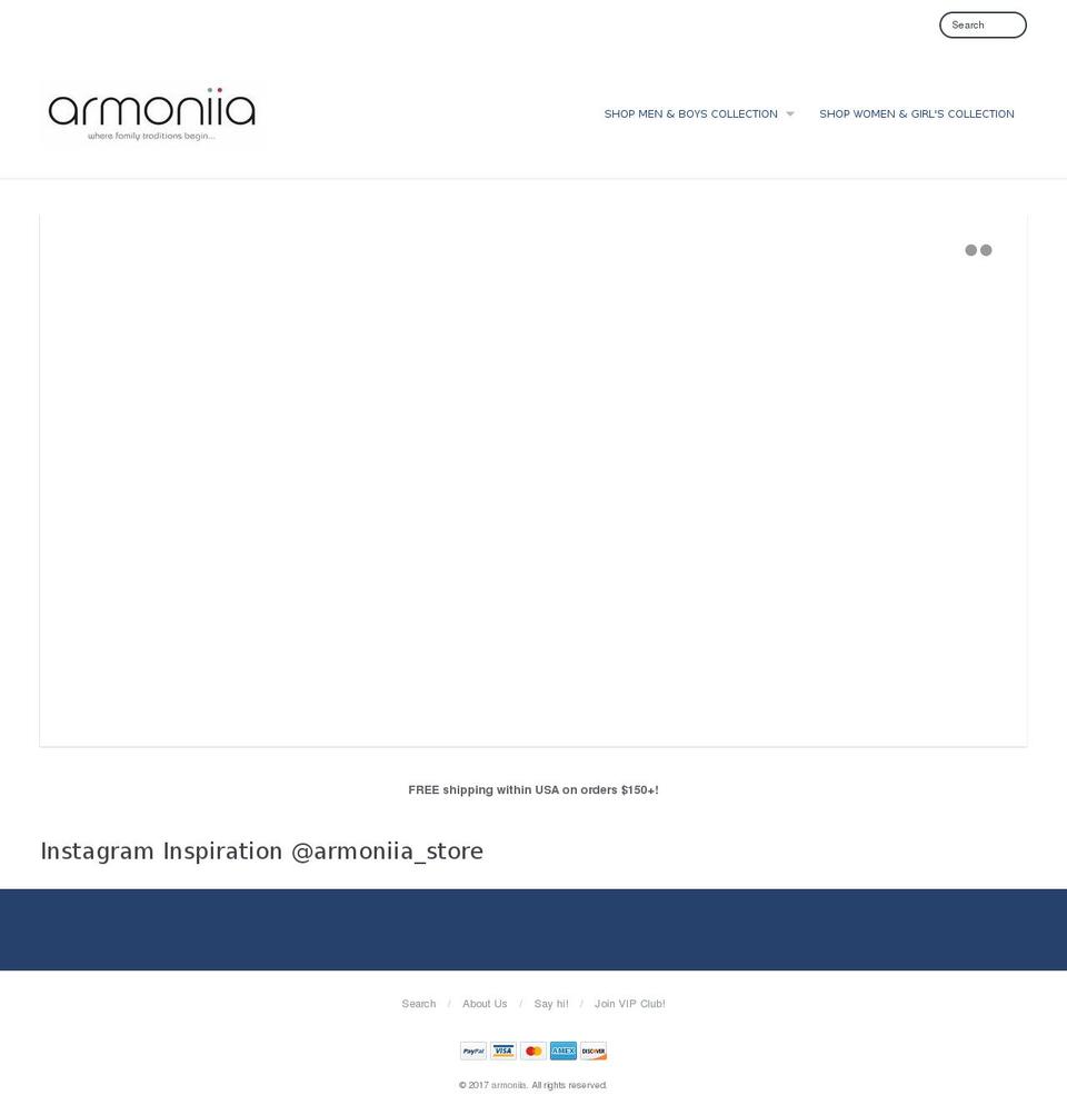 armoniia.com shopify website screenshot
