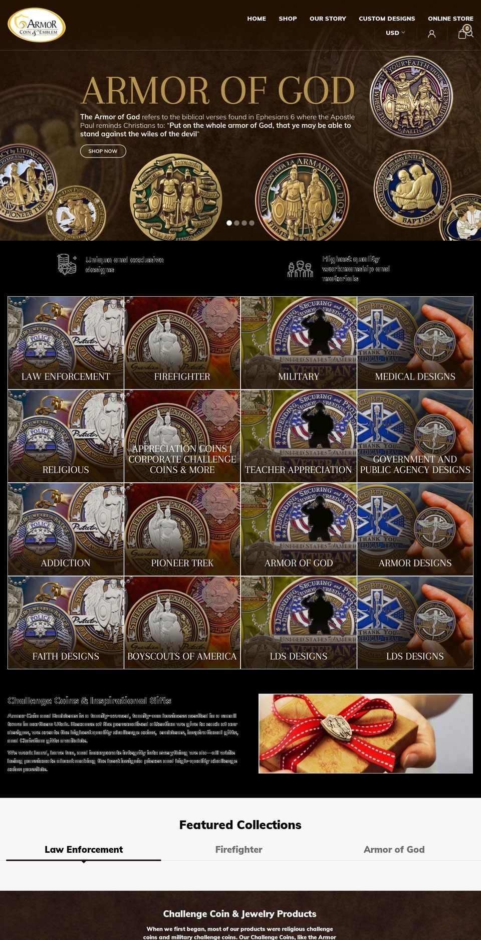 armor-coin.myshopify.com — Shopify storefront screenshot