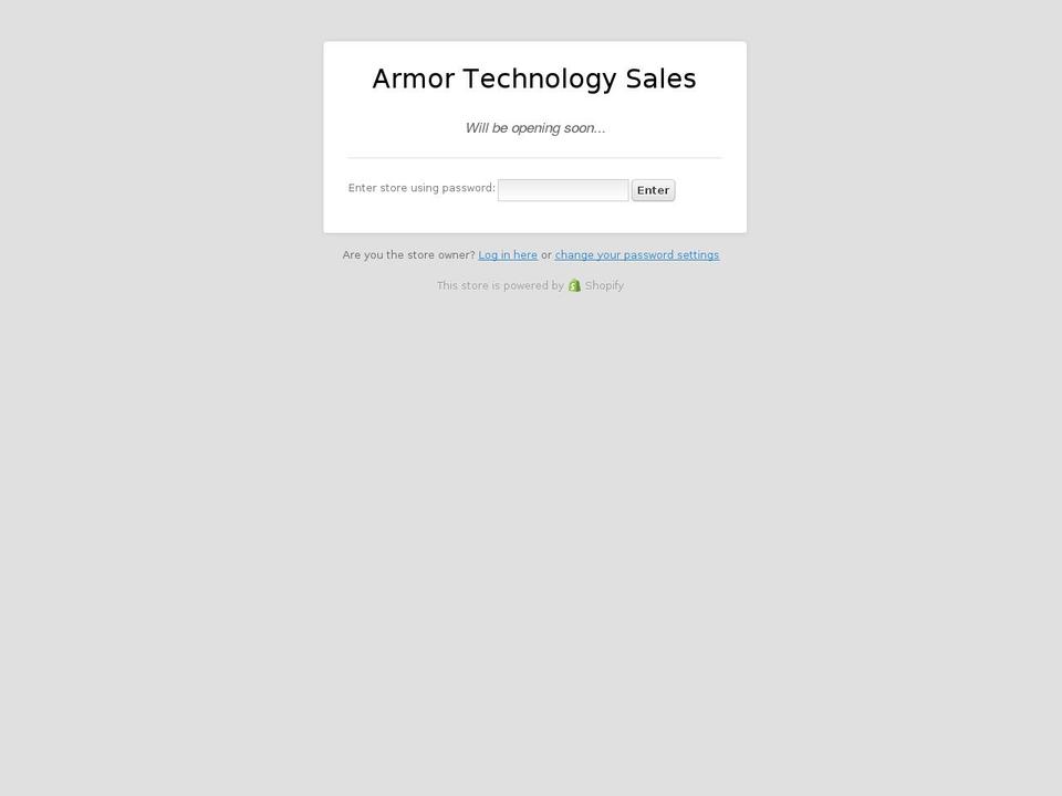 armortechnologysales.com.au shopify website screenshot