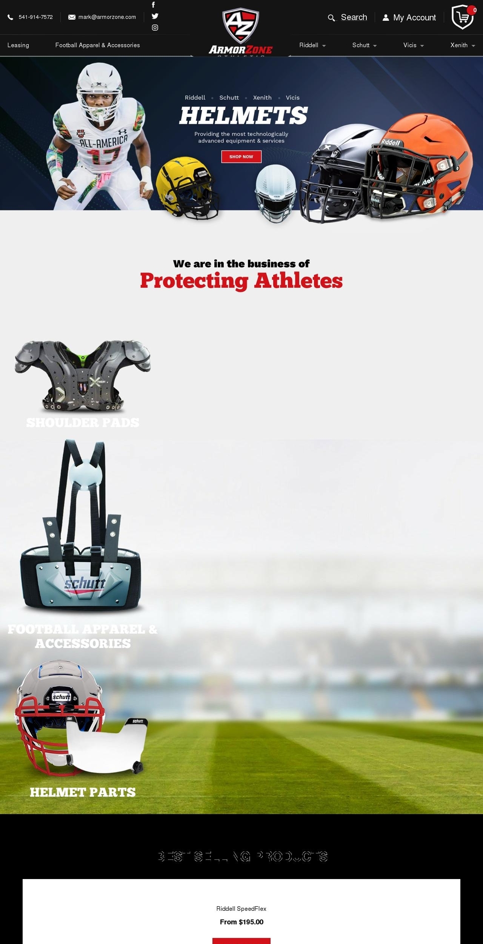 armorzone.com shopify website screenshot