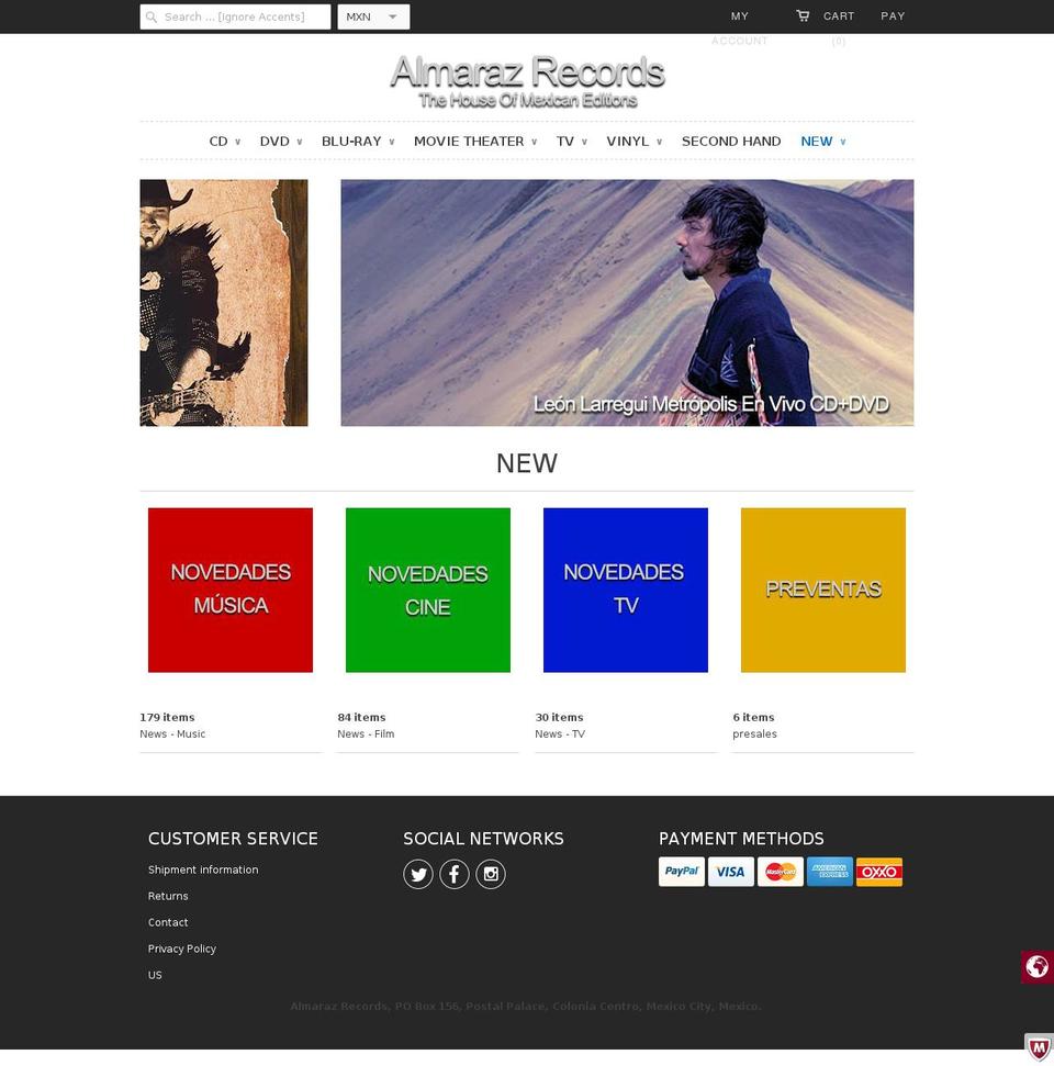 Responsive Shopify theme site example armx.myshopify.com