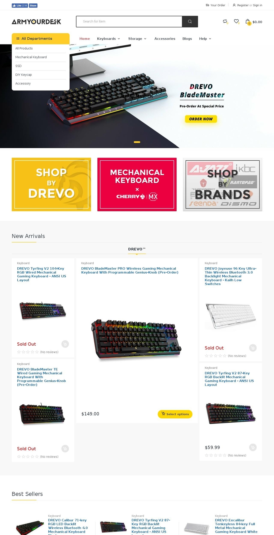 electro-v2-0-home-1 Shopify theme site example armyourdesk.com