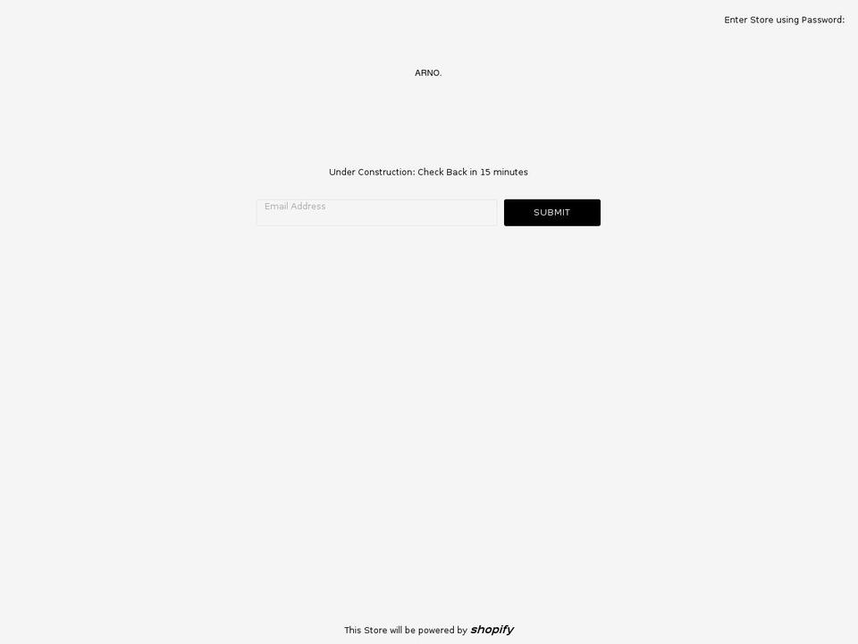 arno.store shopify website screenshot