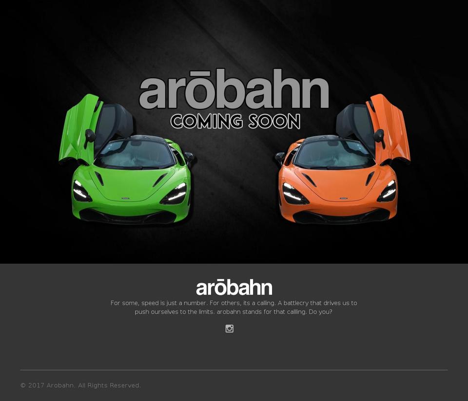 arobahn.com shopify website screenshot
