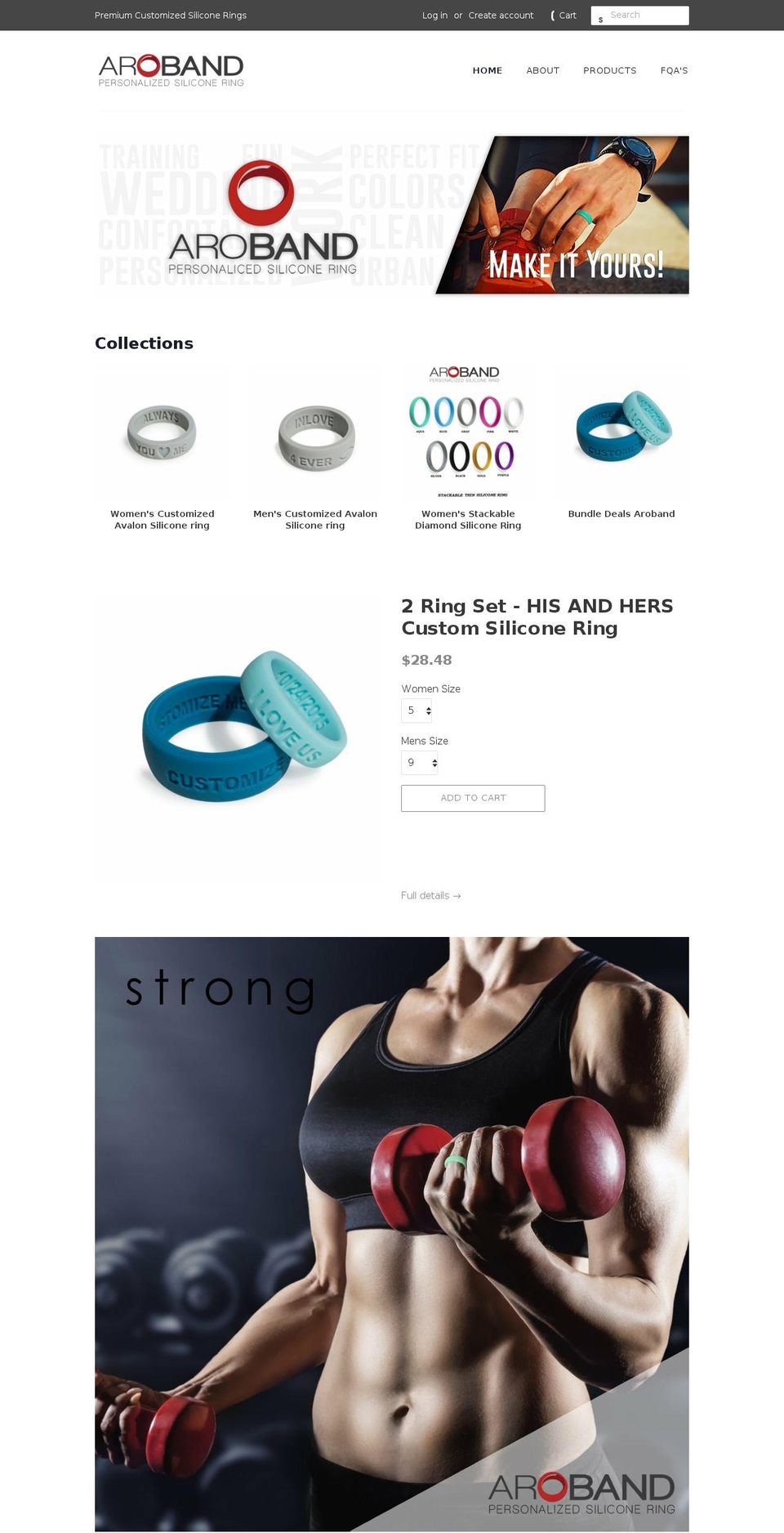 aroband.com — Shopify storefront screenshot