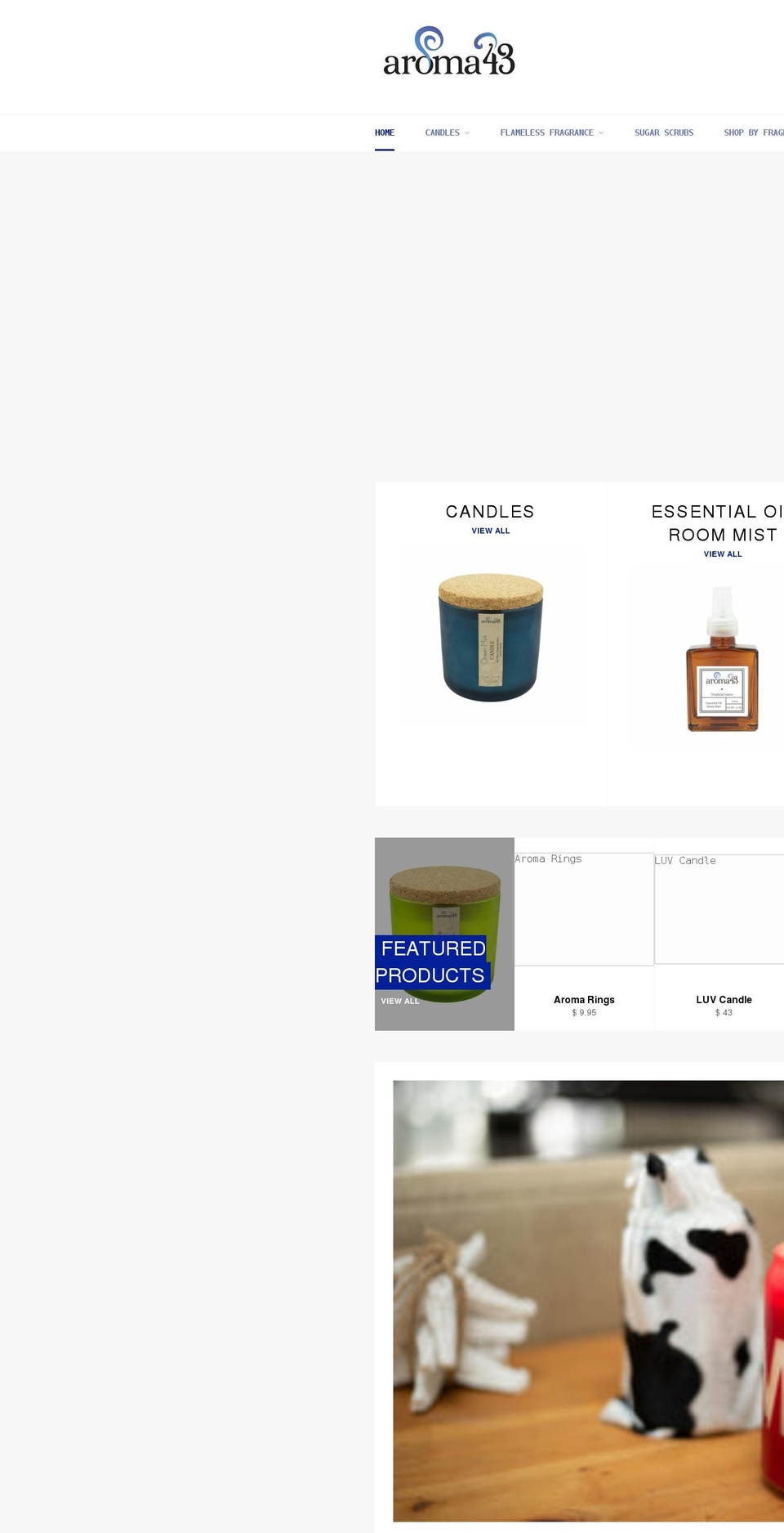 aroma43.myshopify.com shopify website screenshot