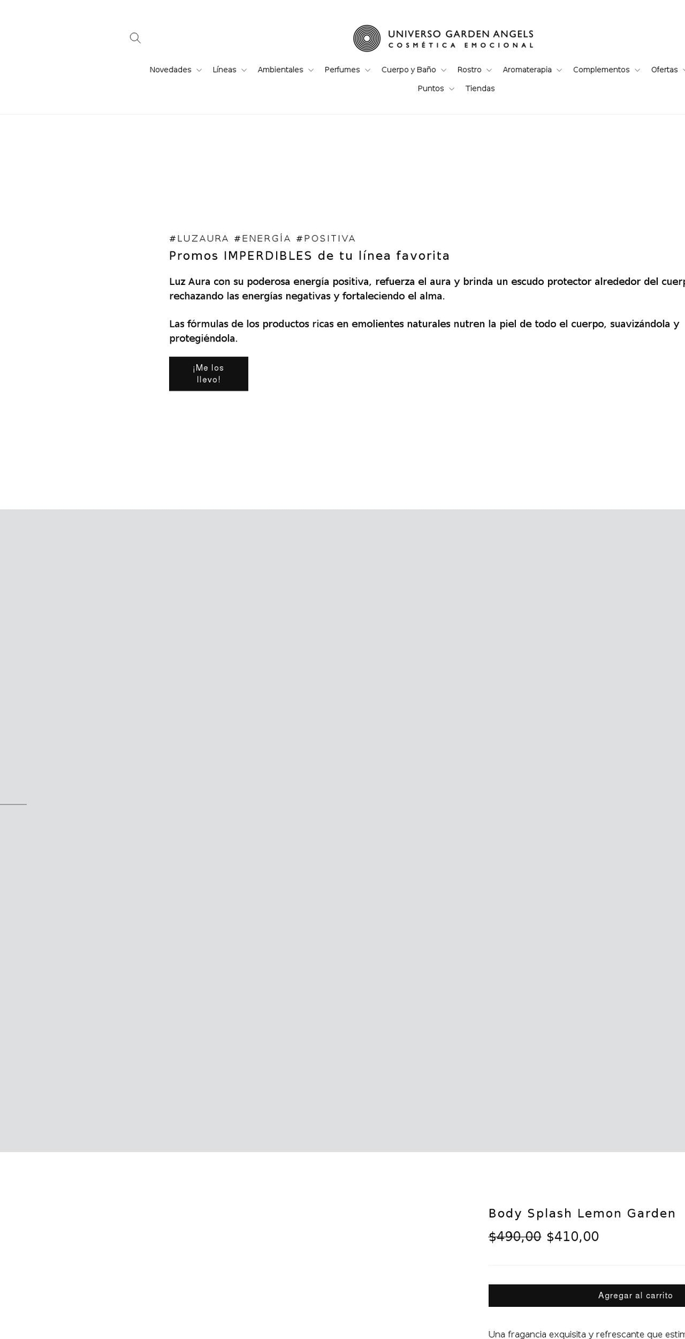 aromacolorterapia.com — Shopify storefront screenshot