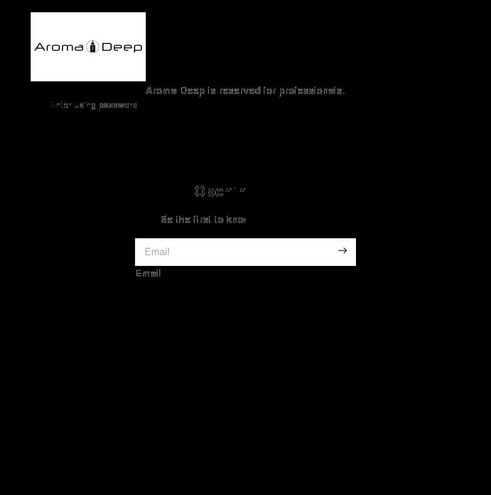 aromadeep.com shopify website screenshot