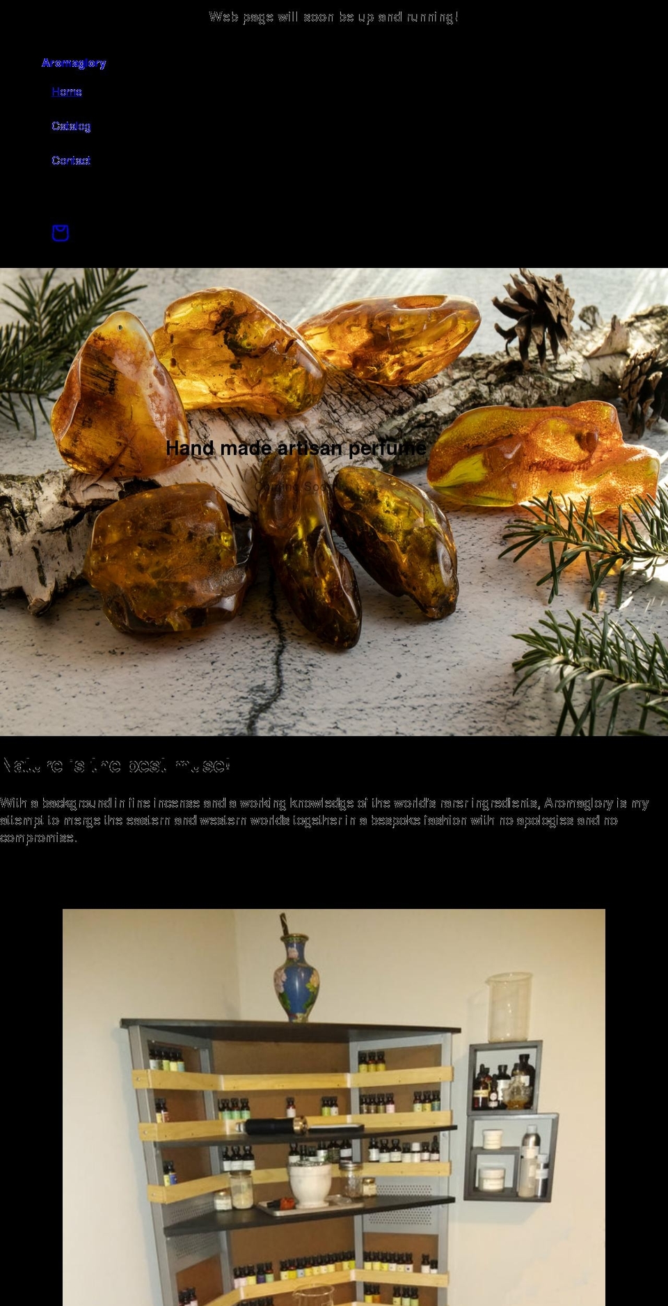 aromaglory.com shopify website screenshot