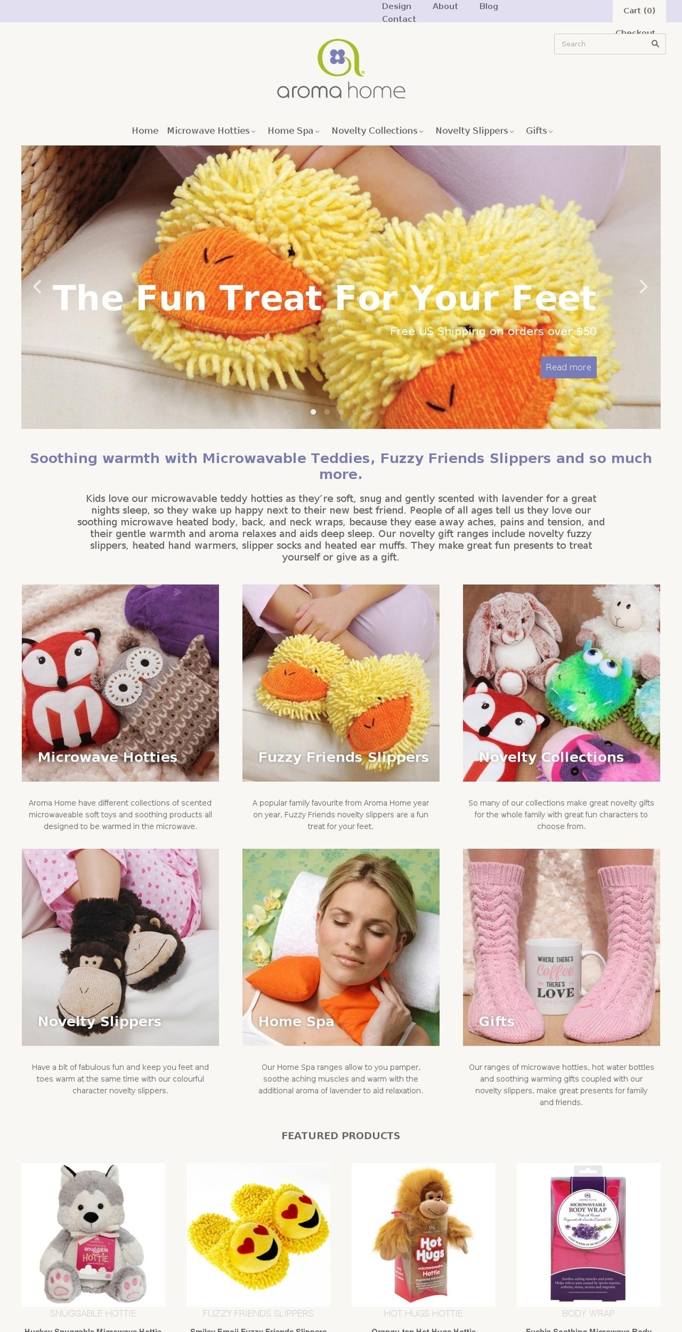 aromahomeusa.com shopify website screenshot