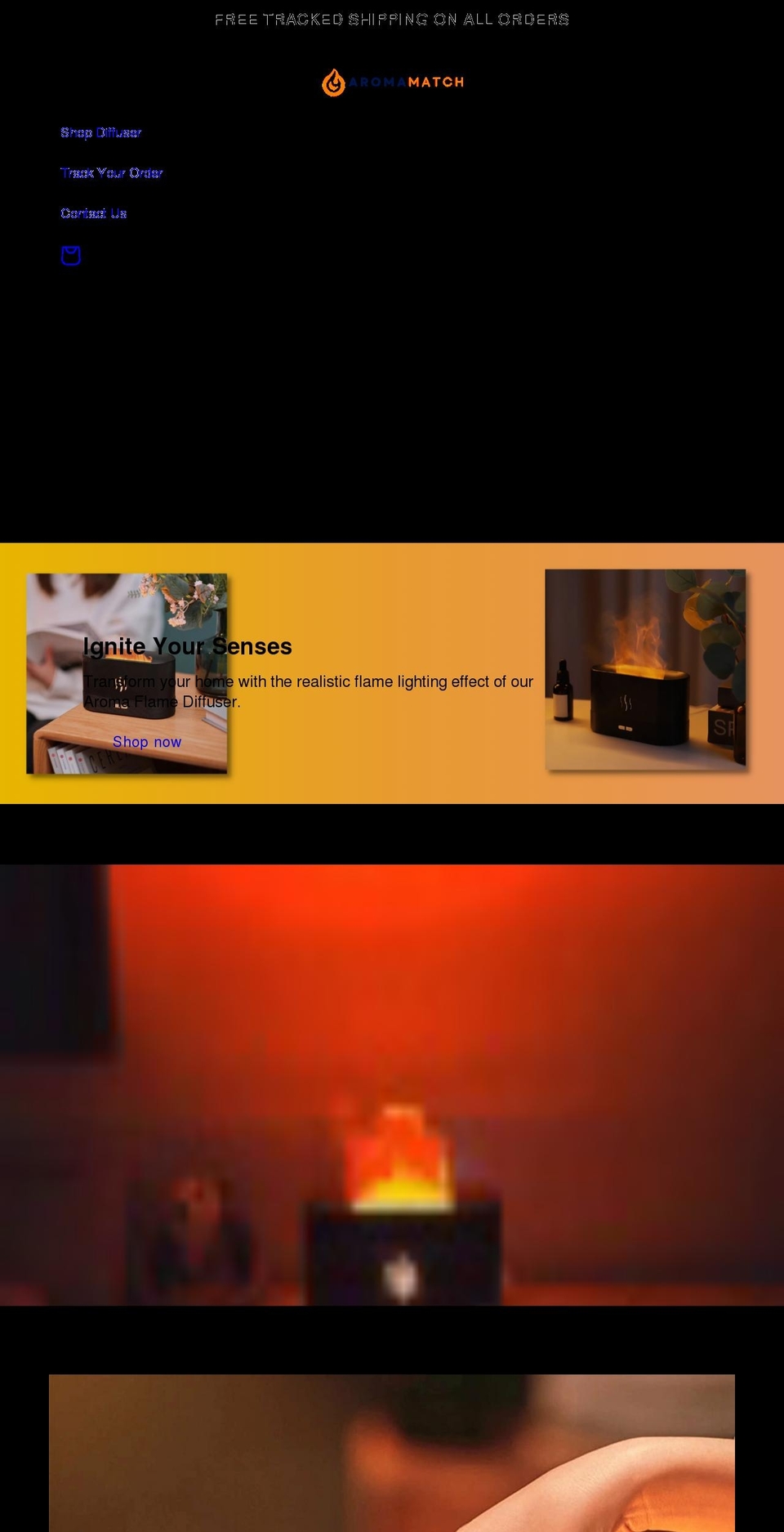 aromamatch.com shopify website screenshot