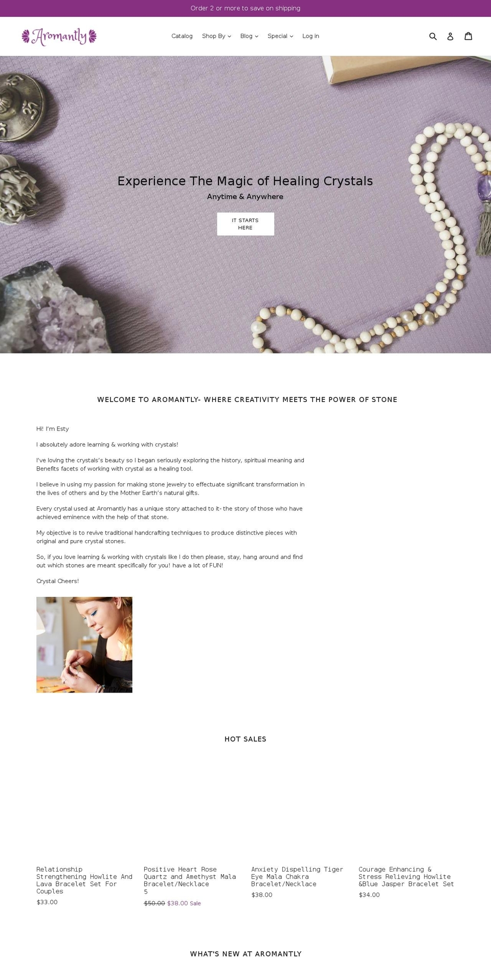 aromantly.com — Shopify storefront screenshot