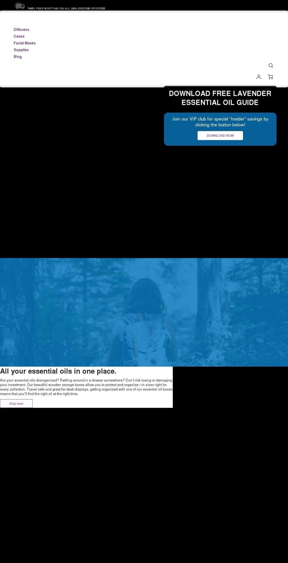 aromaoutfitters.com shopify website screenshot