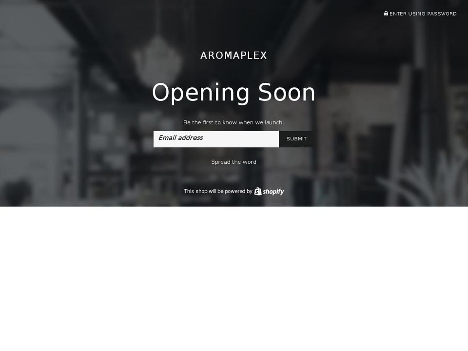 aromaplex.com shopify website screenshot