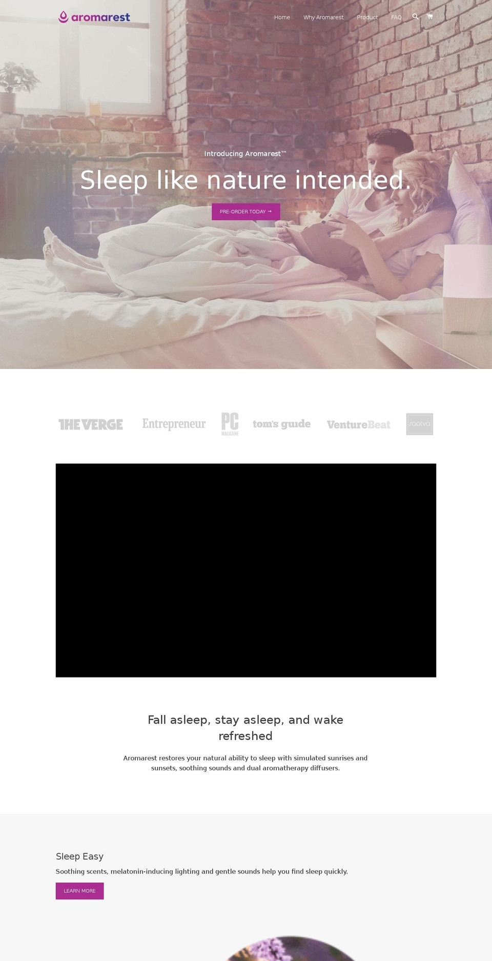 aromarest.com shopify website screenshot