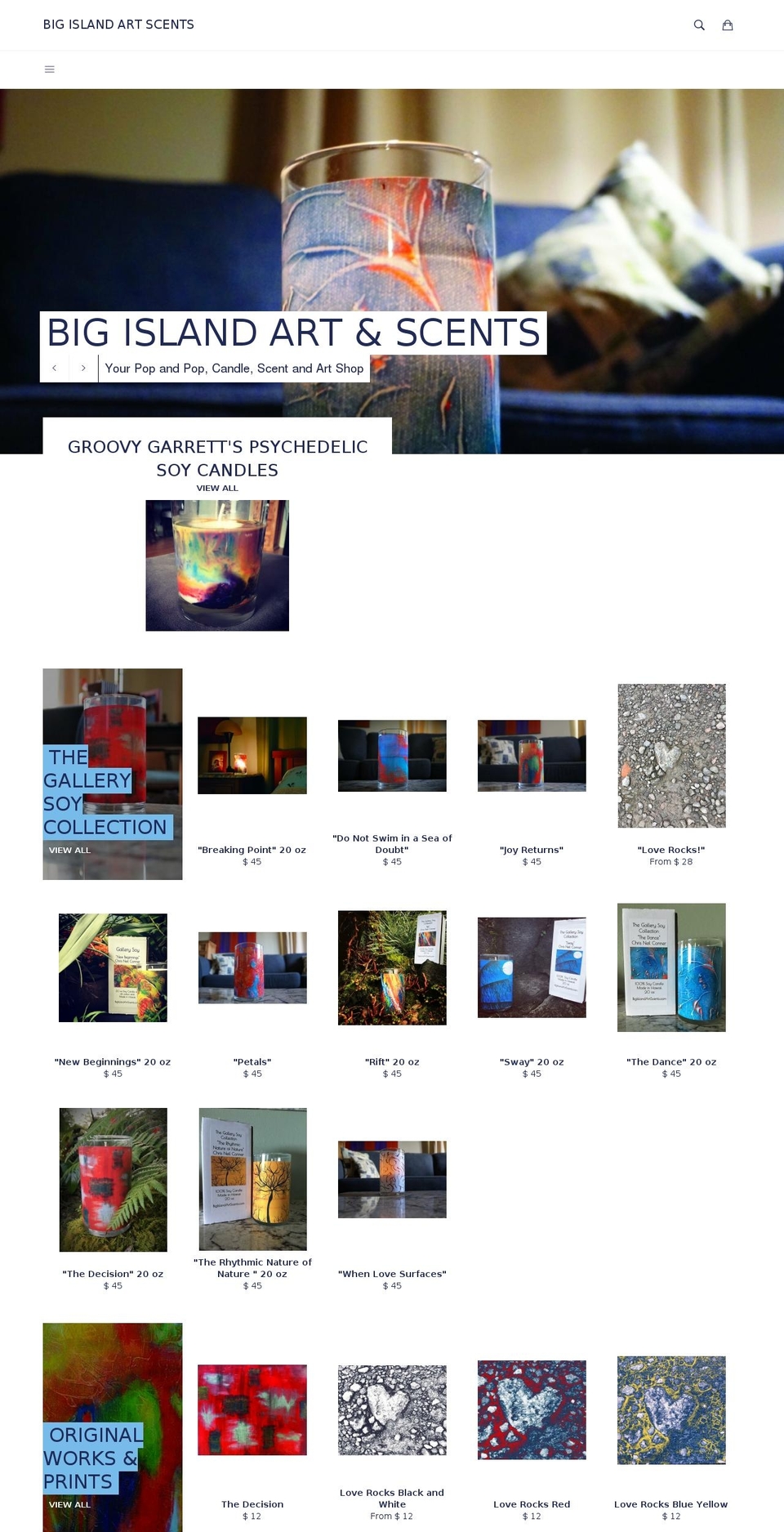 aromasofaloha.com — Shopify storefront screenshot