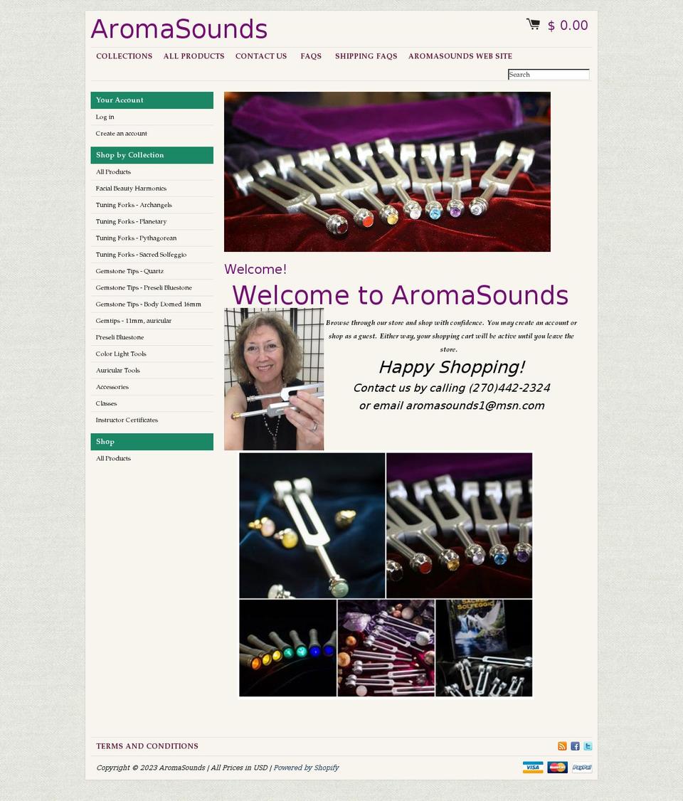 Copy of Expo Shopify theme site example aromasounds.myshopify.com