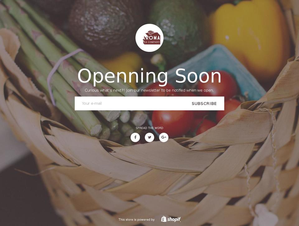 aromateaco.com shopify website screenshot