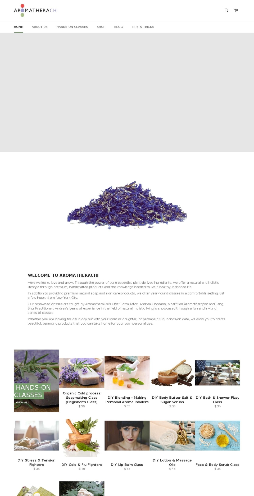 aromatherachi.com shopify website screenshot