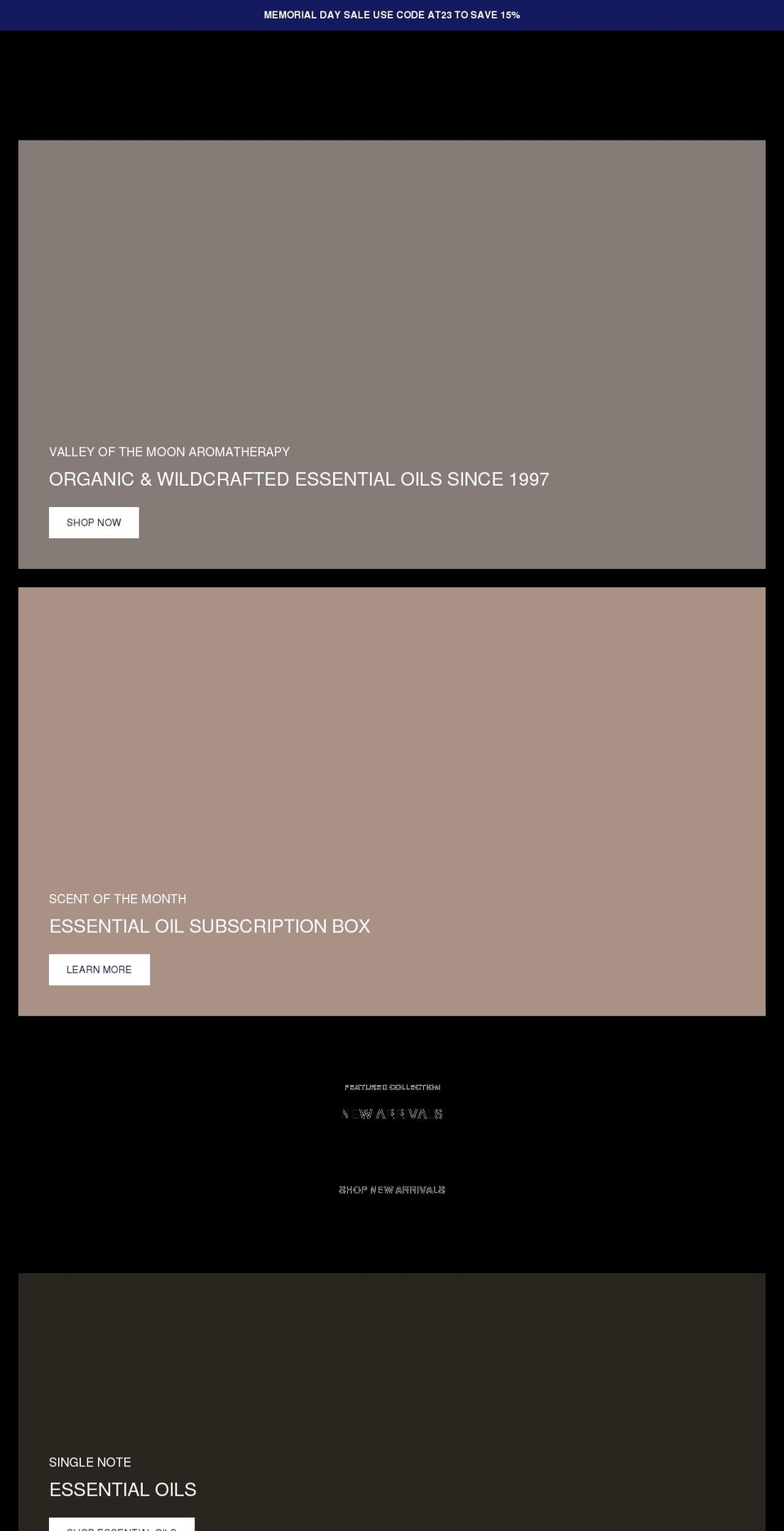aromathyme.net shopify website screenshot