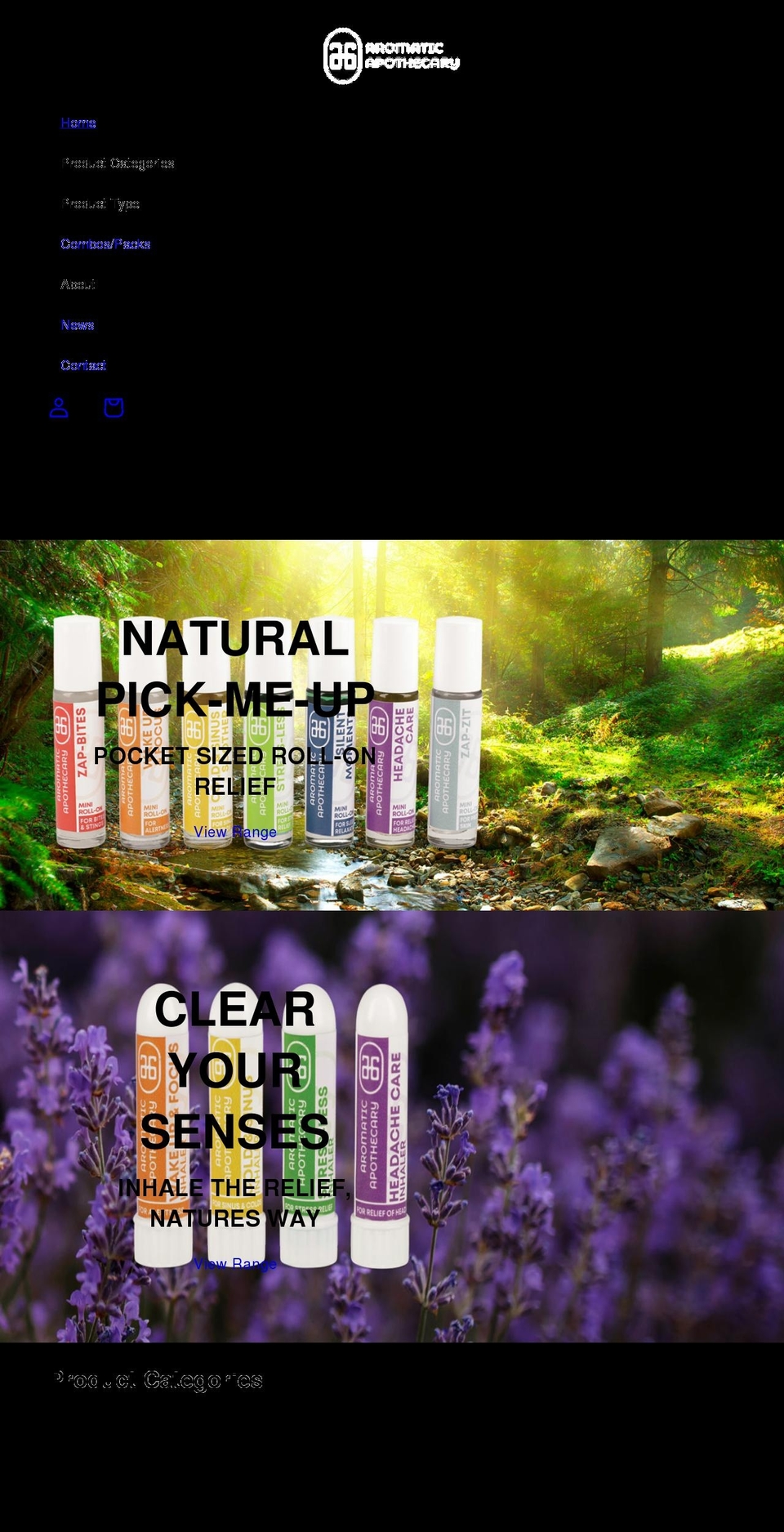 aromatic.co.za shopify website screenshot